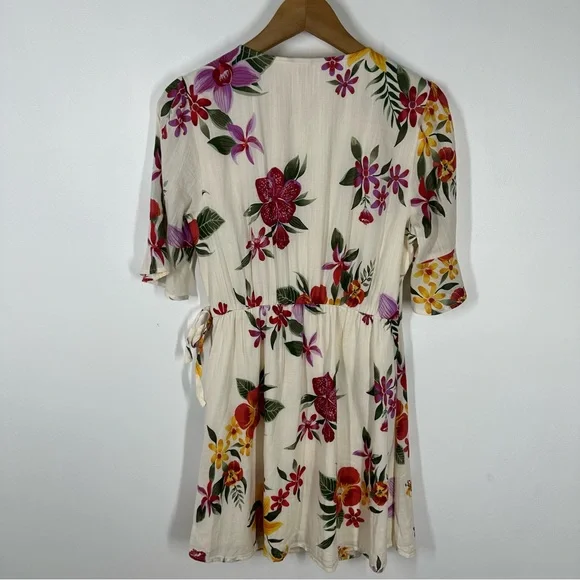 Old Navy Floral Wrap Dress Medium - Picture 6 of 7